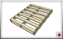 Palette à deux entrées à double plancher